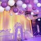 15-Piece Decorative Paper Lanterns - Purple, Lavender, and White for Bachelorette, Engagement, and Unicorn Birthday Party Decorations
